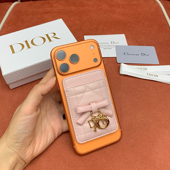 dior lady dior cannage quilted lambskin magnetic card holder